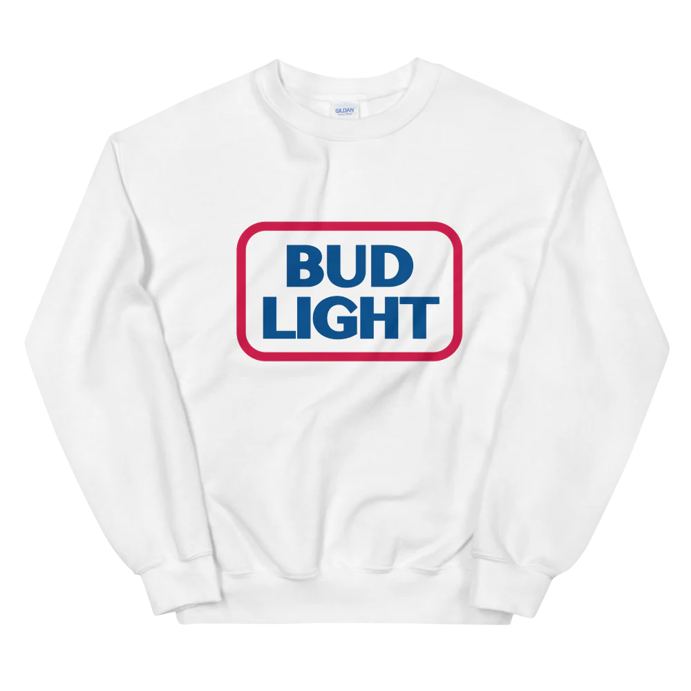 Bud Light Red and Blue Logo Sweatshirt - Image 3