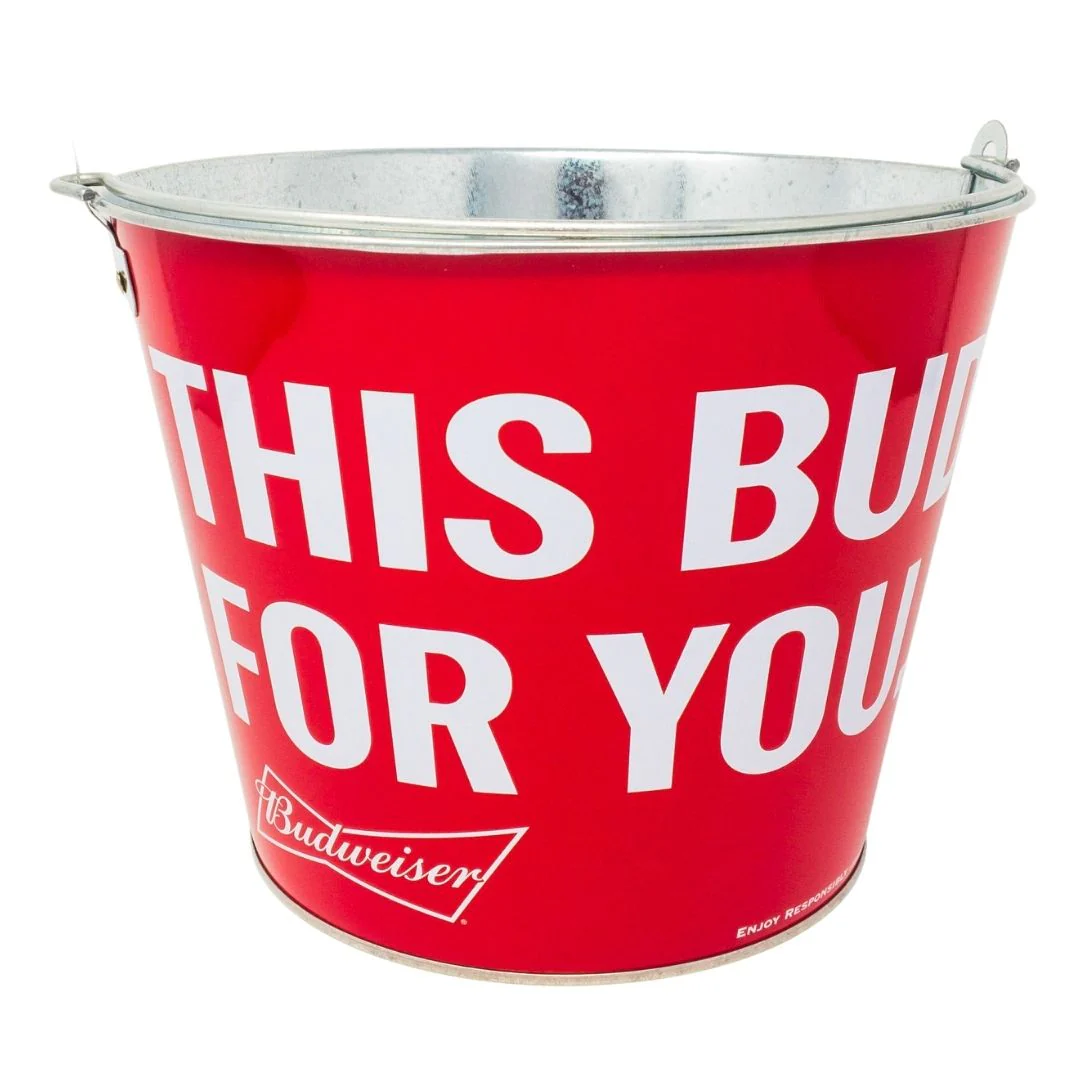 Budweiser King of Beers Label Ice Bucket - Image 4